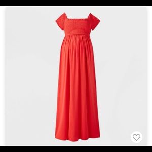 Maternity dress - off the shoulders